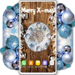 christmas clock live wallpaper android application logo